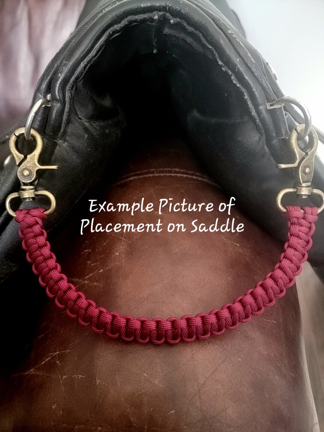 English Saddle Grab Handle Etsy