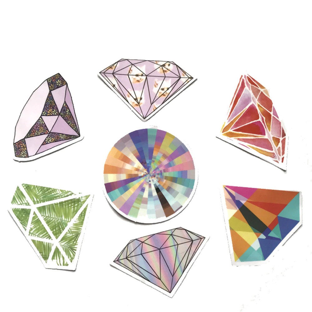 Diamond Stickers Etsy