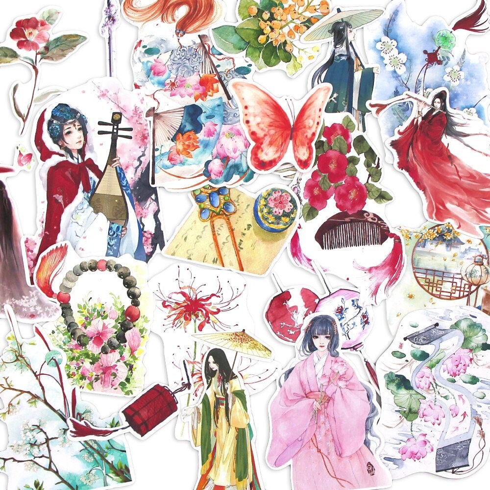 Chinese Style Stickers | Etsy