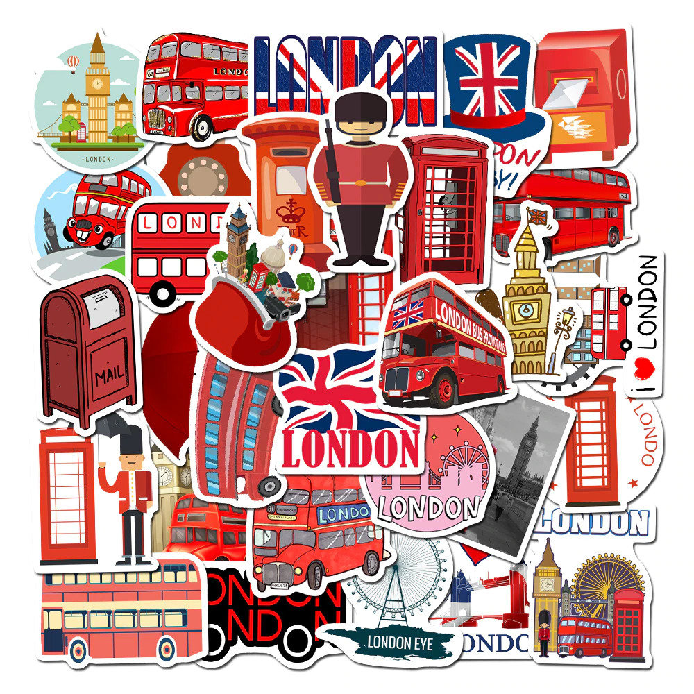 Classic London Stickers Etsy