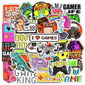 Vintage Video Game Stickers, Laptop Stickers, Vinyl Stickers Pack ...