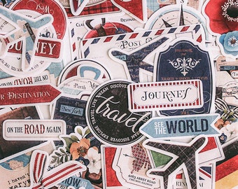 Travel Stickers, Laptop Stickers, Vinyl Stickers Pack