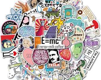Science Sticker, Schul sticker, Planer Sticker, Laptop Sticker, Vinyl Stickers Pack