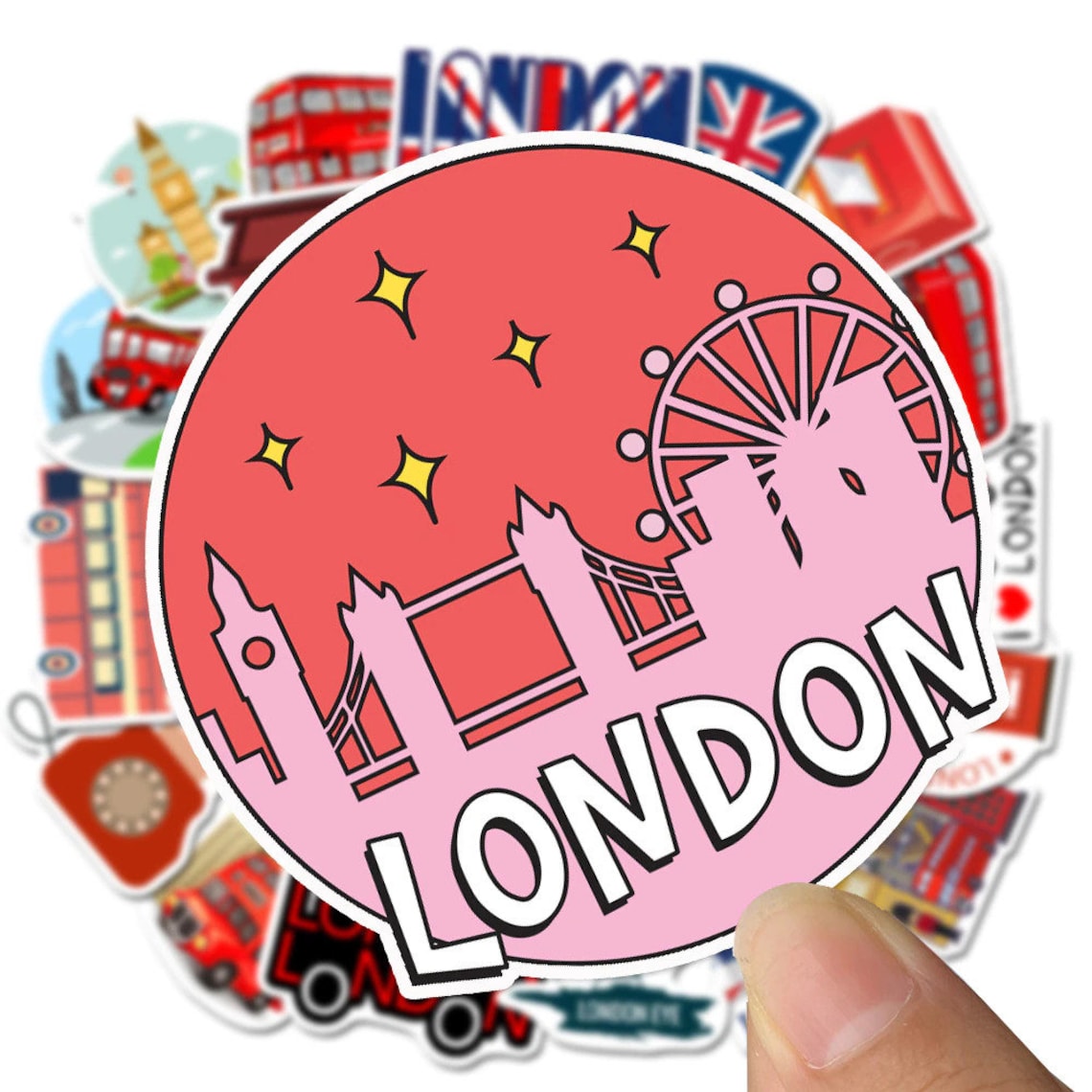 Classic London Stickers Etsy