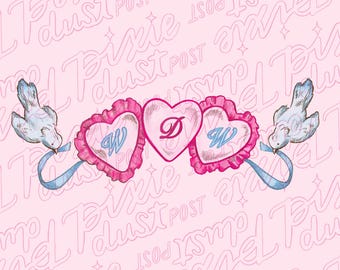 Illustration WDW rose | Art girly pour parc à thème | Fille cool téléchargement numérique