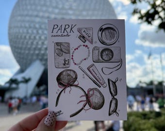 Carte postale inspirée de Disney | Courrier joyeux magique | Impressions d'art esthétiques Disney pour adultes Disney