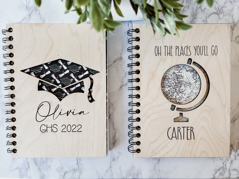 Wood Cover Graduation Graduate Journal Guest and Sketch Book - Etsy