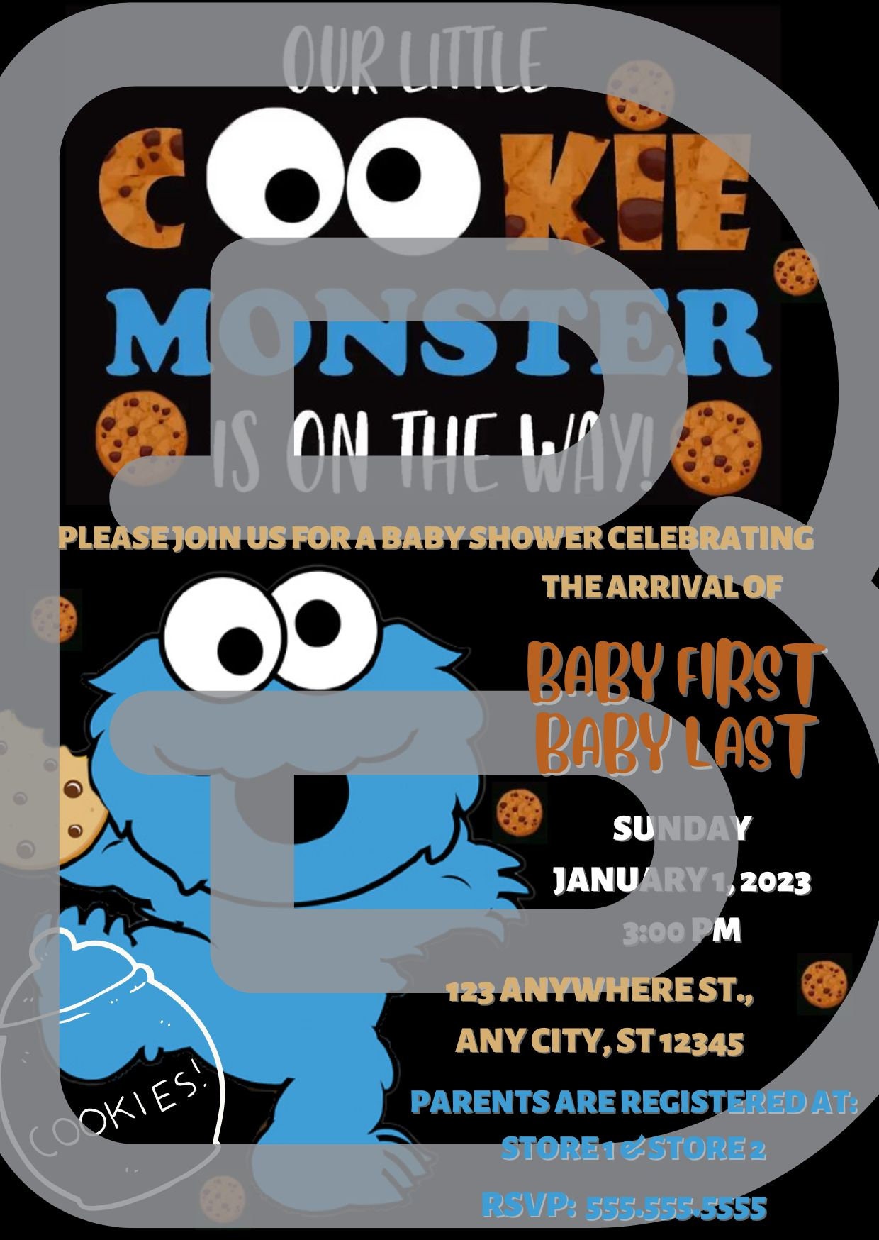 Monsters Baby Shower Invitations