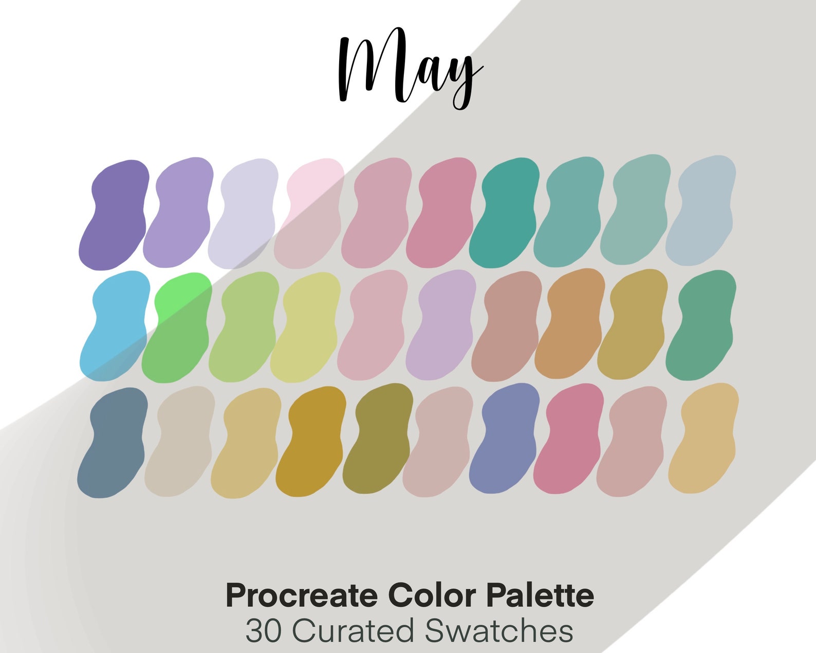 May Color Palette: Procreate Color Palette | Etsy