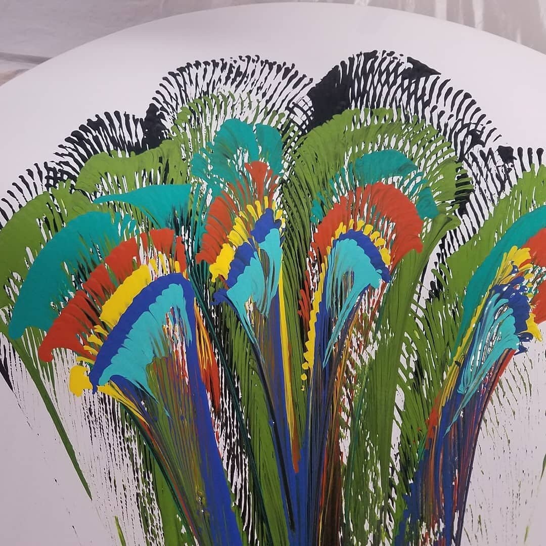 Peacock Wall Clock Etsy