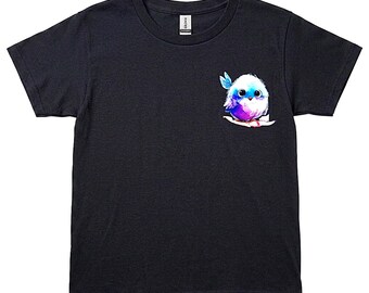 鮮やかなプリントのユースTシャツ、ギルダン ヘビーコットン