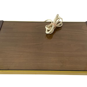 Vintage Faux Wood Long Warm o Tray Electric Food Warmer