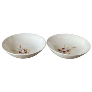 Vintage Wheat Pattern Berry Bowls