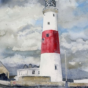 Portland Bill Leuchtturm Grußkarte