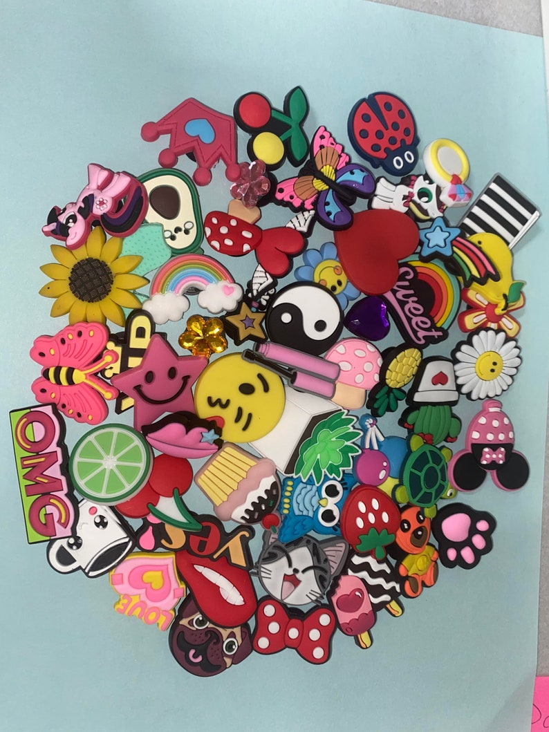 Croc Charms Girly Mystery Pack Cute Surprise Set of Jibbitz Etsy