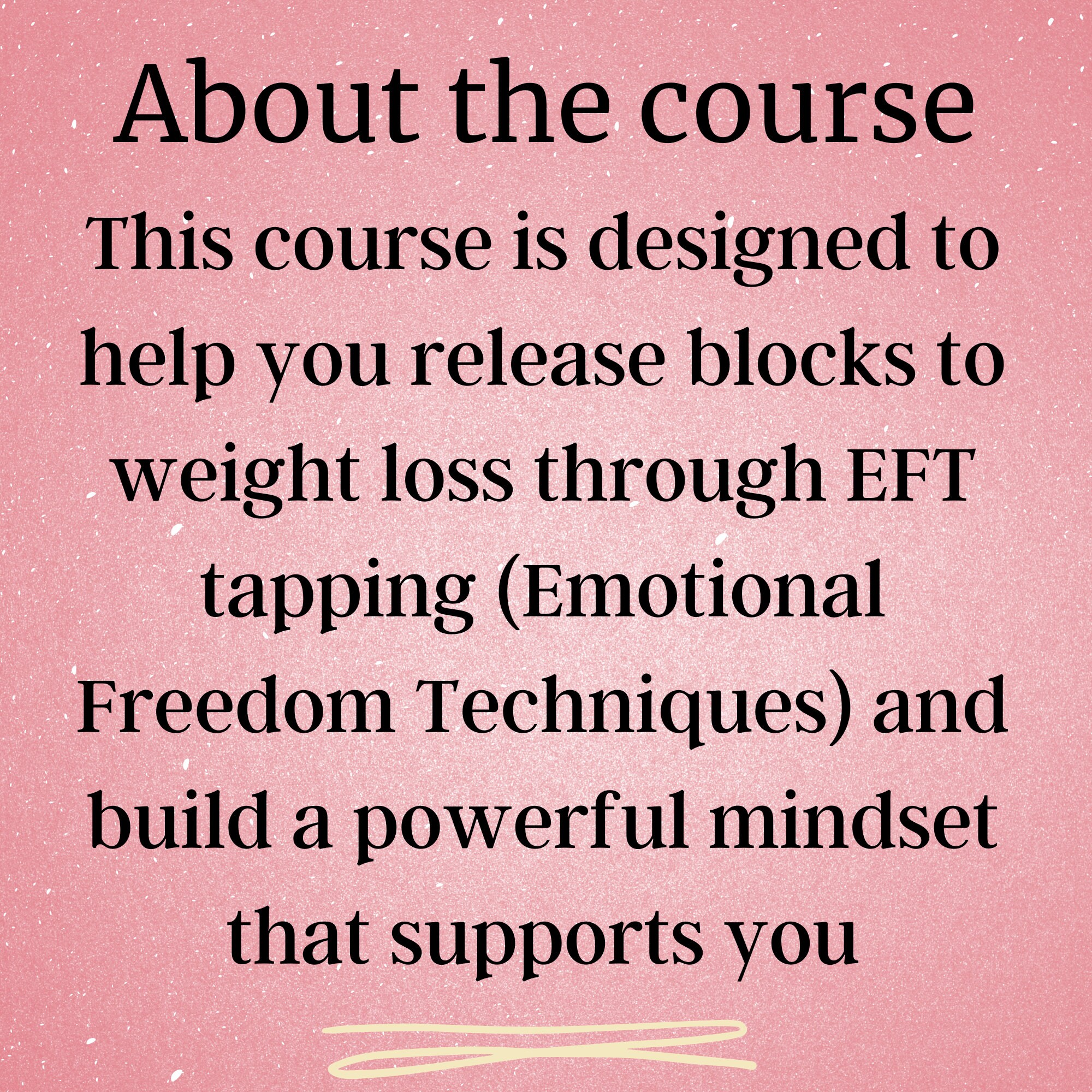 EFT & Mindset Weight Loss Course Plus Law of Attraction for Weight Loss
