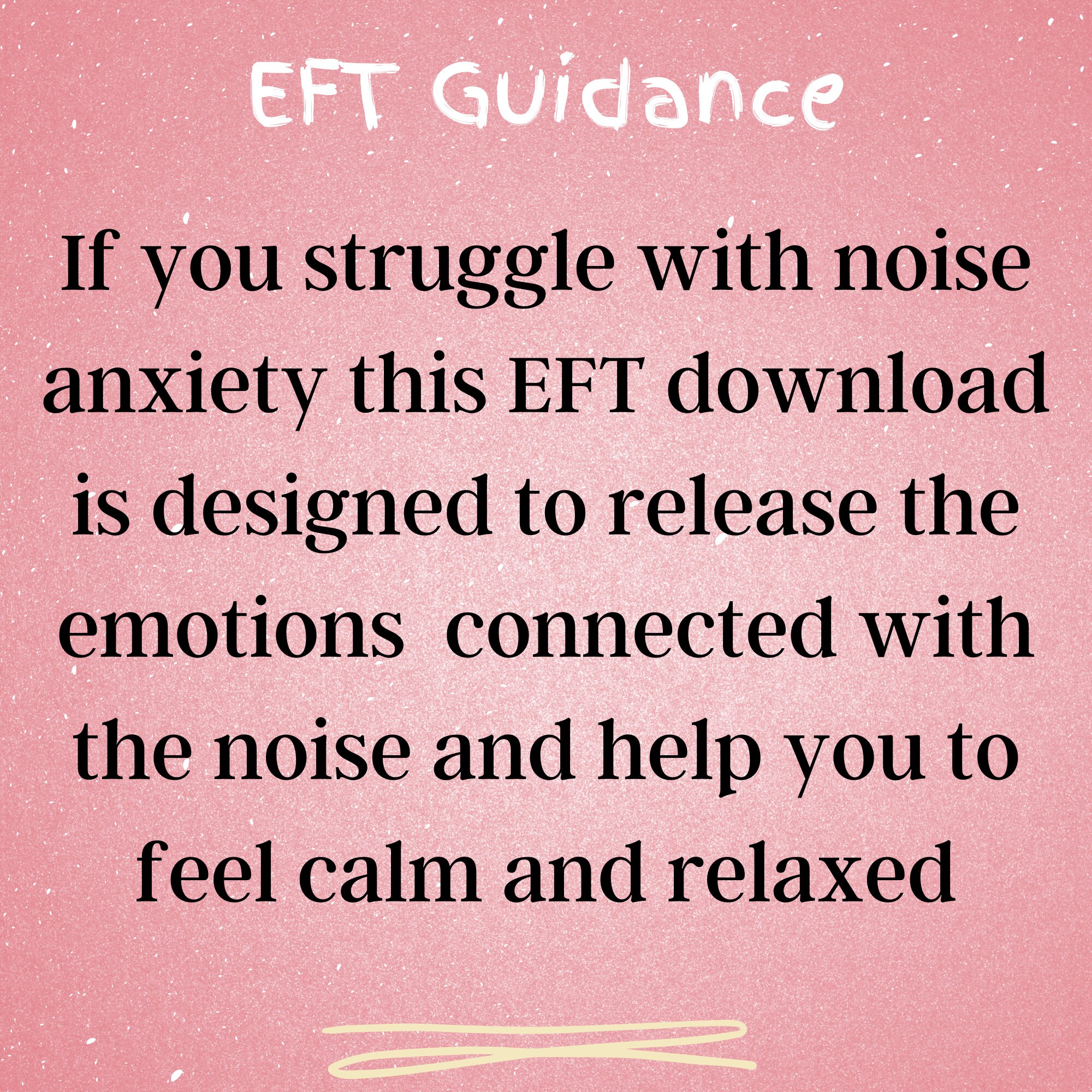 EFT Tapping Guide for Noise Anxiety | Emotional Freedom Techniques ...