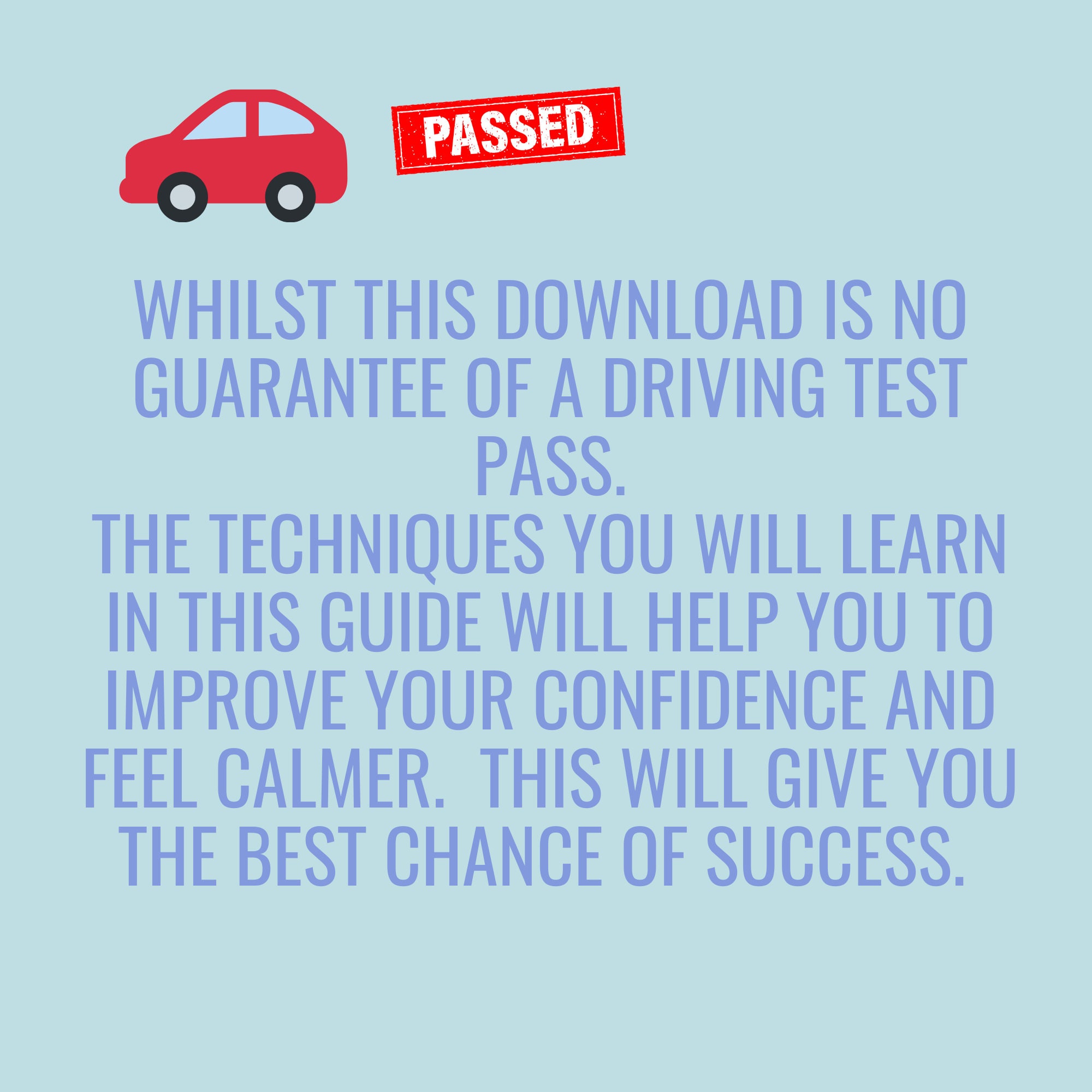 Driving Test Confidence Affirmations and EFT Guide Printable Emotional ...