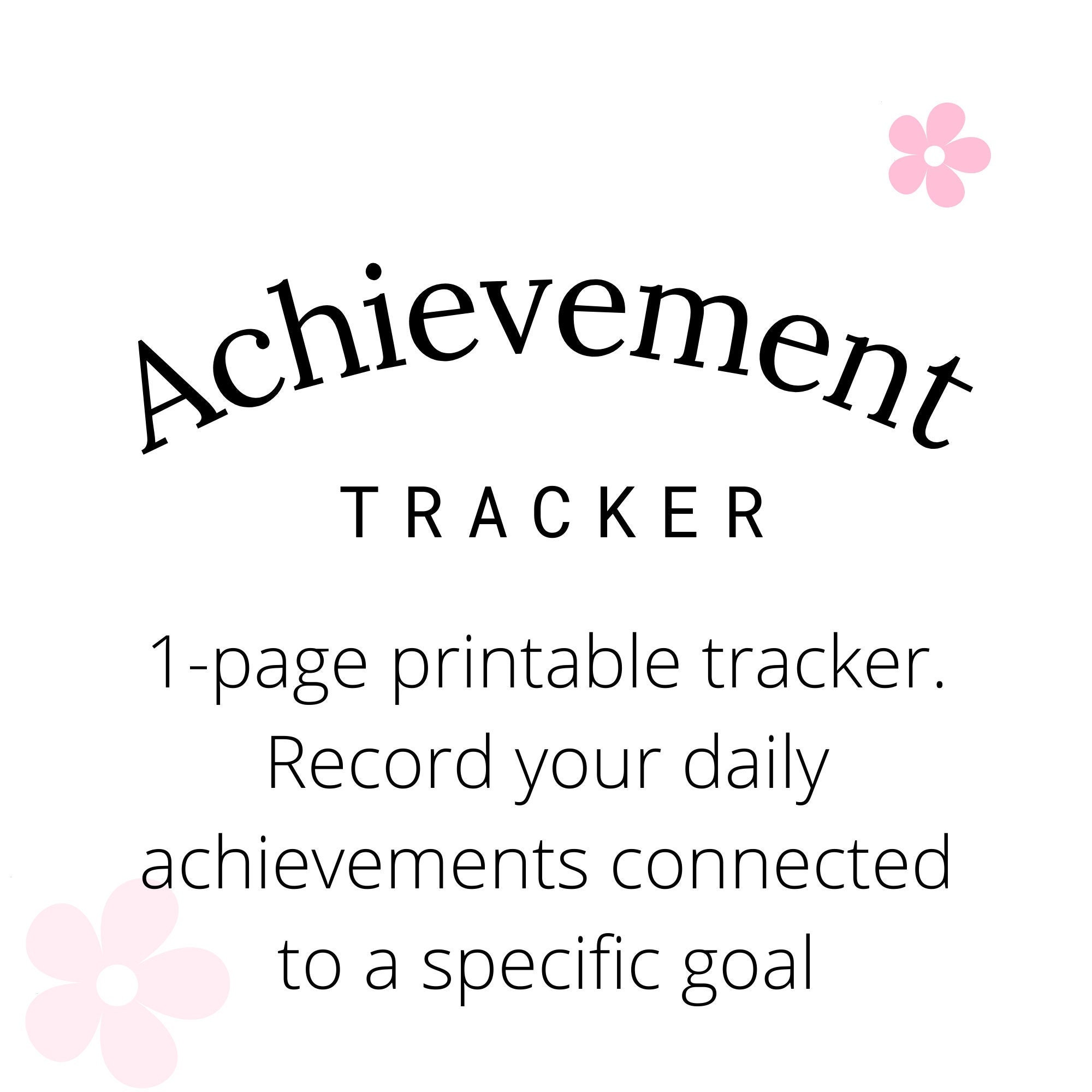 Daily Achievements Tracker Sheet | 31-day Printable Tracker | Build a ...