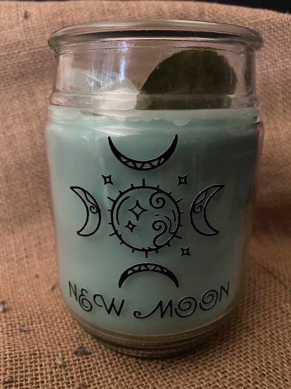 New moon candle Etsy