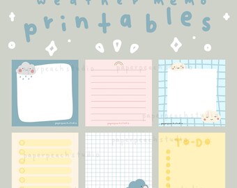 Bear Memo Notes Printable Note Pad Digital Instant Download - Etsy