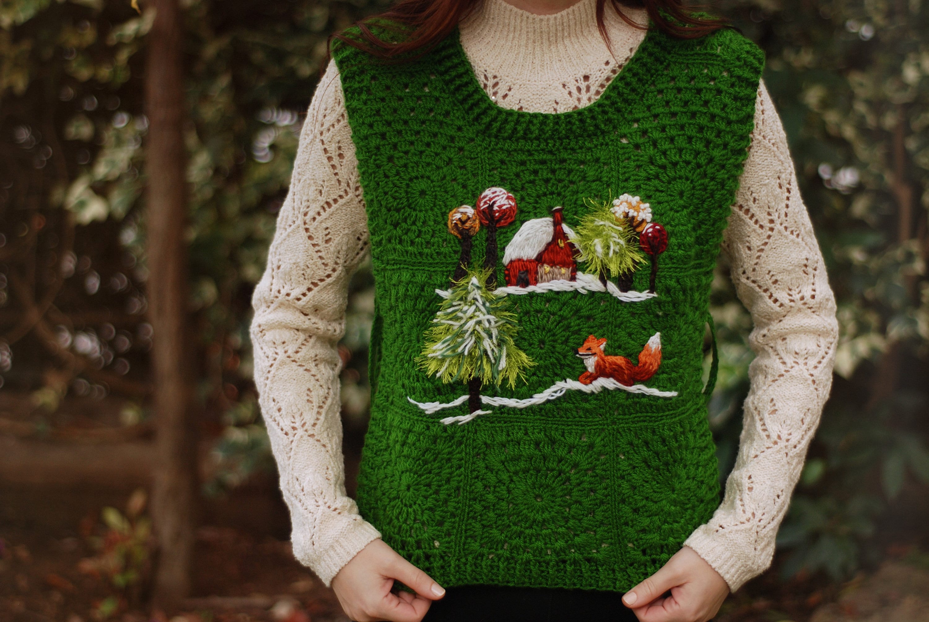 Landscape Knit Vest - Etsy