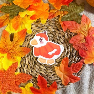 Pumpkin Herb the Duck Glossy Sticker