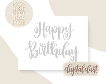 Download Happy Birthday Svg Etsy