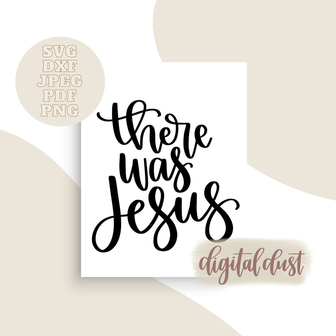 There Was Jesus SVG There Was Jesus Shirt Svg Hand - Etsy