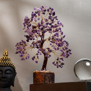Amethyst Crystal Tree of Life: Feng Shui Decor