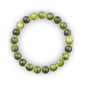 Green Jade Bracelet: Unisex Luck & Prosperity Gemstone