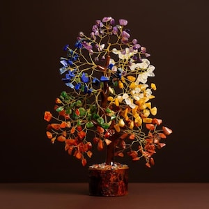 7 Chakra Crystal Tree of Life: Feng Shui Bonsai for Meditation