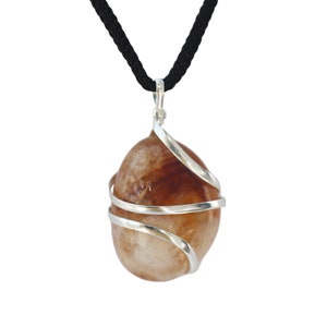 Citrine Crystal Pendant for Success and Good Luck - Handmade & Ethically Sourced Raw Stone Necklace of Citrine for Confidence and Abundance