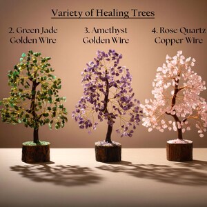 7 Chakra Crystal Tree of Life - Handmade Feng Shui Bonsai for Positive Energy Bild 3