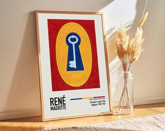 ルネ・マグリット、オリジナル展覧会美術館ポスター - Etsy 日本