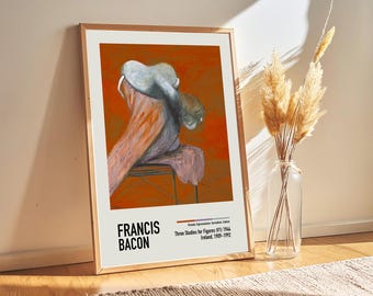 フランシス・ベーコン展ポスター - 横たわる人物 - オフセット