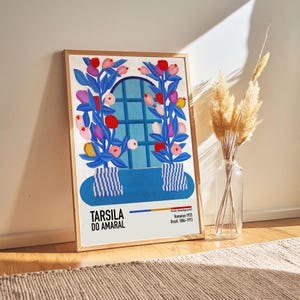 Cartel de la exposición "Romance 1925" de Tarsila do Amaral: Arte mural vintage