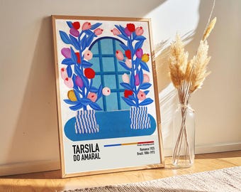 Tarsila do Amaral 'Romance 1925' Exhibition Poster: Vintage Wall Art