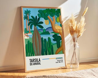 Tarsila do Amaral Vintage Art Print: 1928 Exhibition Poster