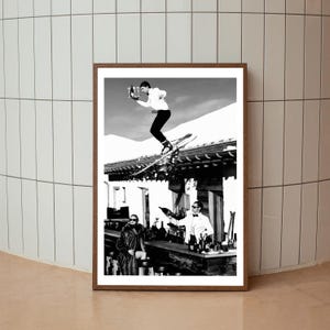 Plakat Vintage Skiing - Modny Retro Modny Wydruk, Czarno-Biała Sztuka Ścienna, Wydruk Bar Cart, Plakat Wydruk Alkoholu, Dekoracja Ścienna Baru Fine Art