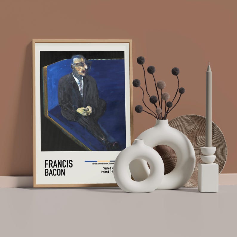 Francis Bacon Exhibition Poster Seated Man