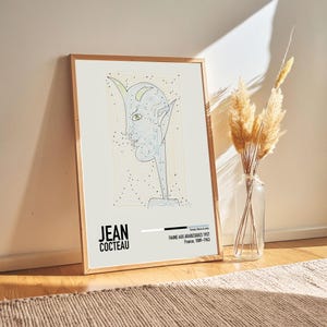 Jean Cocteau - FAUNE AUX ARABESQUES 1957 - Jean Cocteau Lithographs Paintings Poster Prints, Gift Ideas for Art Lovers for Him/Her