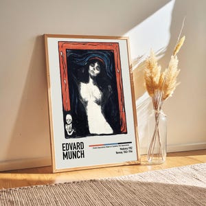 Edvard Munch - Madonna 1902 - Edvard Munch Paintings Poster Artwork, Exhibition Poster Art Lover Gifts Idea for Him/Her
