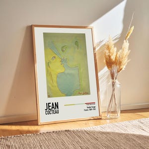 Jean Cocteau - Double visage - Jean Cocteau Lithographs Paintings Poster Prints, Gift Ideas for Art Lovers for Him/Her