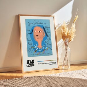 Jean Cocteau - Pastels, Dessins, Galerie du Pont des Arts, 1956 - Jean Cocteau Lithographs Paintings Poster Prints, Art Lover Gift Ideas