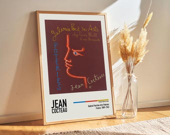 Jean Cocteau 'Galerie Pont des Arts' Vintage Poster