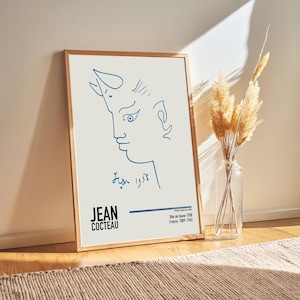 Jean Cocteau - Tete de faune 1958 - Jean Cocteau Lithographs Paintings Poster Prints, Art Lover Gift Ideas