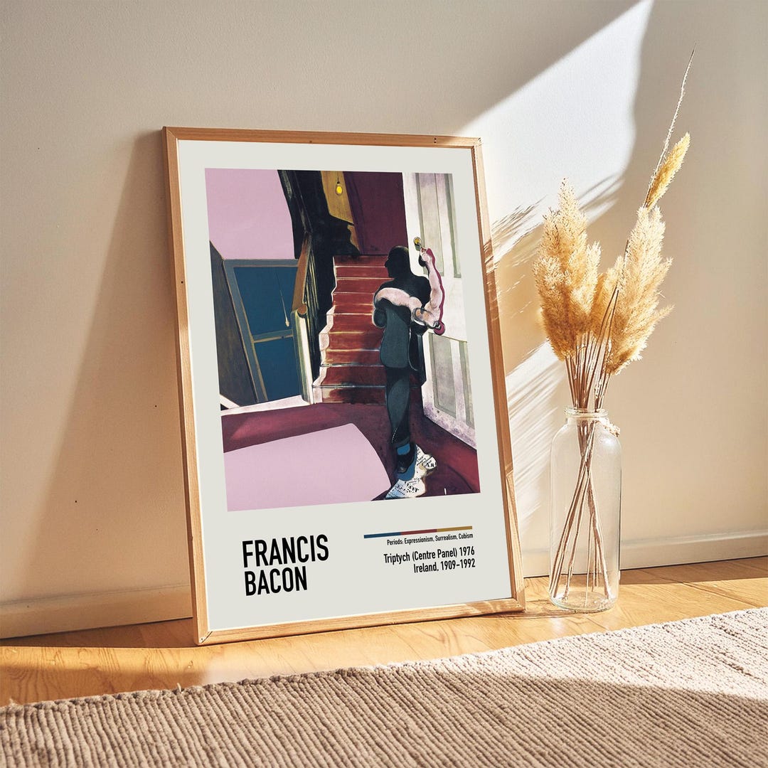 Francis Bacon Exhibition Poster Triptych (centre