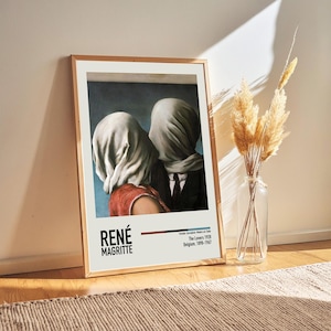 ルネ・マグリット「瞑想 1936」ヴィンテージアートポスター - Etsy 日本