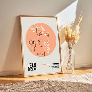Jean Cocteau - Le joueur de pipeau 1963 - Jean Cocteau Lithographs Paintings Poster Prints, Art Lover Gift Ideas for Him/Her